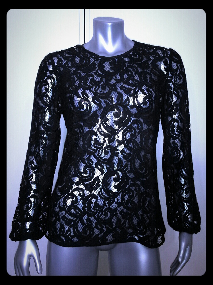 MICHAEL KORS •• Dressy Lace Brocade Top (M)